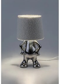 Rabalux 74216 - Asztali lámpa SMURFY 1xE14/40W/230V fényezett króm