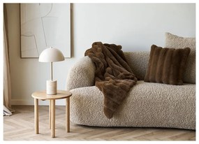 Barna műszőrme takaró 130x180 cm Galena – House Nordic