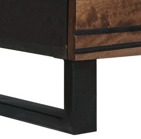Oldalszekrény - 60x33.5x75 cm, tömör mangófából
