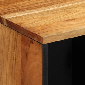 Tárolószekrény 80x33x75 cm Tömör Akácfából