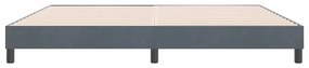 vidaXL sötétszürke bársony ágykeret matrac nélkül 180x220 cm