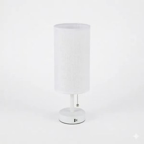 BRILAGI - USB-portos asztali lámpa TABLON 1xE27/25W/230V fehér