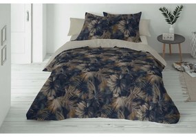 Vízlevelek pamut és len keverékből készült ágyneműhuzat, 160 x 200 cm, 2 db 70 x 80 cm