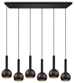 Fekete függőlámpa Ciliana – CINQUE