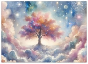 Kép – Életfa a felhőkben (70x50 cm)