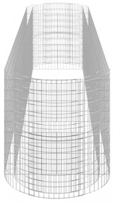 horganyzott vas gabion magaságyás 500x100x100 cm