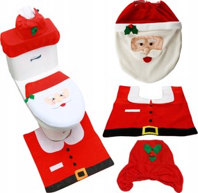 Fürdőszoba Szett Karácsonyi Szőnyeg Huzat Deszka Szőnyeg