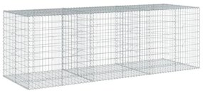horganyzott vas gabion kosár fedéllel 300 x 100 x 100 cm