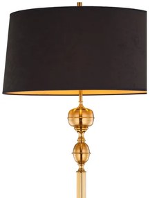 Jupiter 1955 - Állólámpa BATUMI 1xE27/40W/230V fekete/sárgaréz