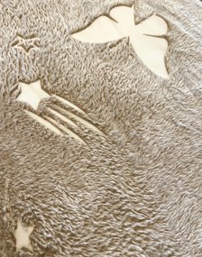 Világító takaró Pillangók barna 150x200cm TiaHome