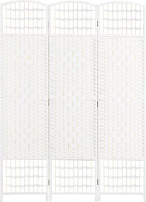 HOMCOM 3-panelas szobaelválasztó képernyő 120x170 cm hajtogatható szobaelválasztó papír zsinórral és fából készült kerettel, dekoráció hálószobába és