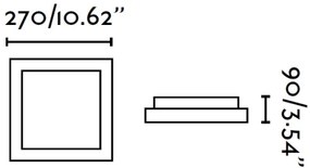 FARO 62968 - Mennyezeti lámpa TOLA 1 1xE27/20W/230V