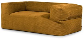 Mustársárga kordbársony babzsákfotel Sofa MooG – SLOWDOWN