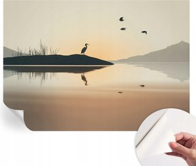 Dekoratív öntapadós fotótapéta irodába Reggeli csend 312x219 cm