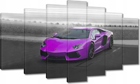 Vászonkép 140x80 Rózsaszín sportautó