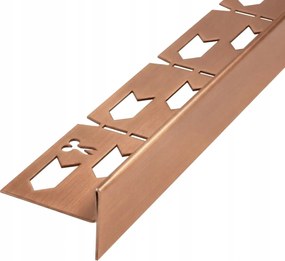 Leeső léc Jobb élprofil 100 cm Csiszolt réz