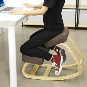 Egyensúlyfejlesztő térdeplőszék - több típusban-barna