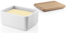 Nordic kitchen porcelán vajtartó, tölgyfa fedővel, Legio Nova - Eva Solo