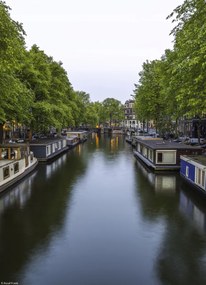 Poszter 20,5x28,4cm Csatorna Amszterdam városon keresztül 8, Assaf Frank