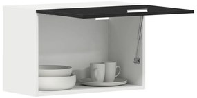 vidaXL Fekete Tölgy Függő Szekrény - 60x31x60 cm, Mérnöki Fából Készült
