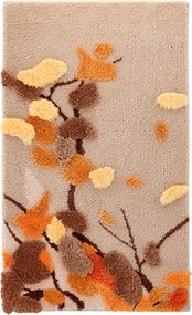 Nappali Szőnyeg Bézs Shaggy 60x100cm Dekoratív 3D Minta Puha Kedves Dekoratív