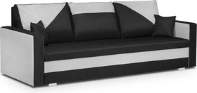 Háromszemélyes kinyitható kanapé ASTRA1 Fekete/ezüst
