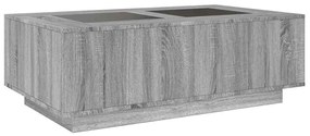 sonoma végtelen hatású LED-es dohányzóasztal 116 x 69 x 40 cm