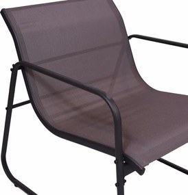 Kerti relax szett 2 szék asztal acél/textil összecsukható