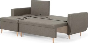 DORIS Kinyitható sarokkanapé Sötétkék