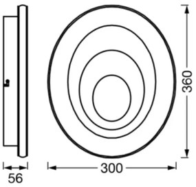 Ledvance - LED Mennyezeti lámpa ORBIS SPIRAL LED/27W/230V