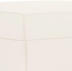 krémszínű műbőr pad 70 x 35 x 41 cm