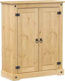 vidaXL Corona tömör fenyőfa cipőszekrény 86 x 38,5 x 108 cm