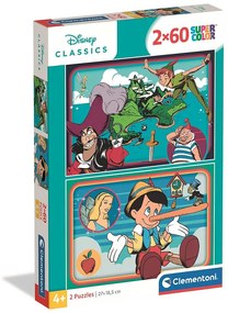 Disney Classics Adventure 2x60 db-os puzzle Clementoni