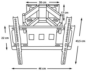 Dönthető, forgatható falikonzol
