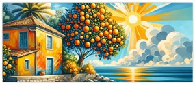 Kép - Ház narancsokkal I. (120x50 cm)