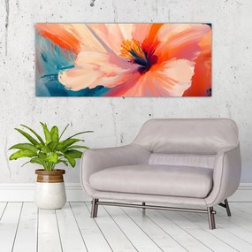 Kép - Festett virág (120x50 cm)