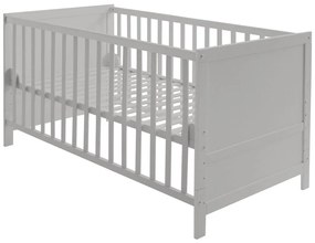 Világosszürke babaágy 70x140 cm – Roba