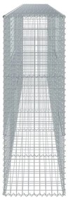 horganyzott vas gabion kosár fedéllel 600 x 50 x 150 cm