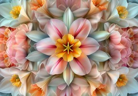Fotótapéta - Kaleidoszkóp virág (147x102 cm)