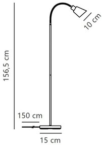 Nordlux - Állólámpa MOLLI 1xE14/25W/230V