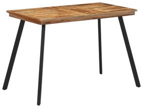 tömör tíkfa étkezőasztal 120 x 62 x 76 cm