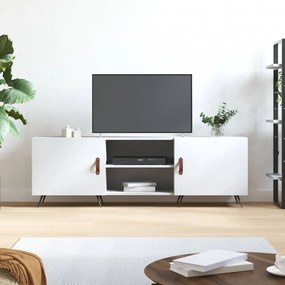 Fehér műfa TV-szekrény 150 x 30 x 50 cm