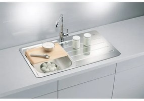 ALVEUS 1065560 - LINE konyhai mosogató 86x50 cm matt acél/szatén