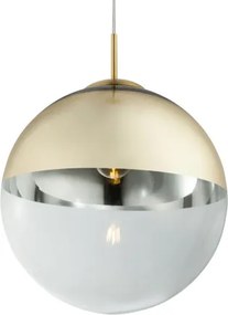 Globo 15858 Függeszték, metál arany, üveg átlátszó,arany, ø: 350, Foglalat típusa:1xE27 60W 230V