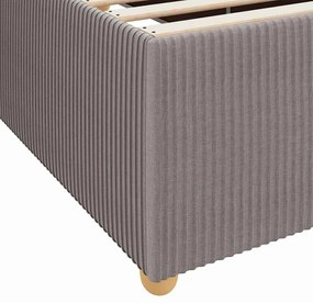 Ágykeret matraccal matracmal Tópszínű 120 x 190 cm szövet