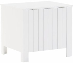 RANA fehér tömör fenyőfa tárolóláda fedéllel 60 x 49 x 54 cm