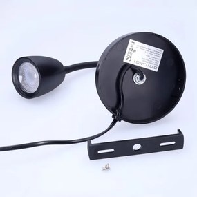 Solight WO54-B - LED Dimmelhető fali kislámpa LED/4W/230V fekete