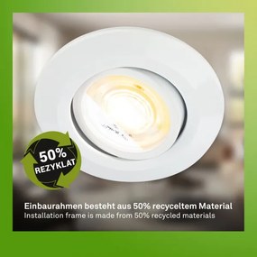 Briloner 7586036 - KLIRA 3× LED fürdőszobai süllyesztett mennyezeti lámpa szett, 1×LED/4,9W/230V, IP23, fehér