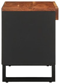 tömör akácfa TV-szekrény 85 x 33 x 43,5 cm