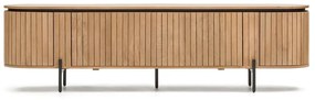 Természetes színű mangófa TV-állvány 200x55 cm Licia - Kave Home